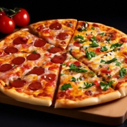 Конструктор Пицца состоит из 2-х любых вкусов.  